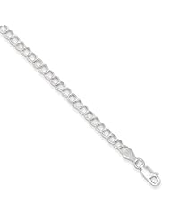 Sterling Silver 8inch Polished Charm Bracelet