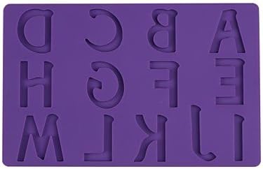 GONGXI Lace Gumpaste Mat DIY Baking Silicone Pad Top 13 Capital Letters Turn Sugar Cake Mould Sugar Art Tools