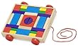 MELISSA & DOUG UNIT BLOCKS ON WHEELS WOODEN
