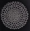 Gray Classic Crocheted Hair Bun Cover XL
