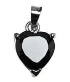 Willowbee Black Onyx Heart Stone Pendant