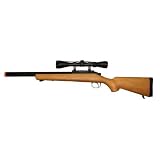 31Evf1C97pL. SL160  Well Spring Airsoft Sniper Rifle with 9X Magnification Scope Wood Color