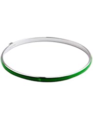 Green Enamel Bangle size 8" | ELLE Jewelry # B0085