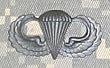 Parachutist Basic - Metal Insignia - Black - Full Size