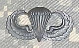 Parachutist Basic - Metal Insignia - Black - Full Size