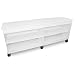 TrippNT 50734 High Density Polyethylene/ABS 8' MRI Belize Lab Island Cart with Locking Roll Top Doors and 5" Caster, 8' Width x 34.75" Height x 2' Depth, 2 Shelves