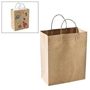 Craft Gift Bags - Brown Paper 1 dozen
