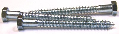5/8 X 4 Lag Screws / Hex Head / Steel / Hot Dip Galvanized / 50 Pc. Carton