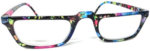 Multicolored Acrylic Reading Glasses by Se Clearly Readers (2.75, Black/Multicolor)