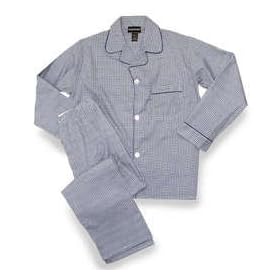 Botany Tall Man Long Sleeve, Long Leg Broadcloth Print Pajama 7c9-614