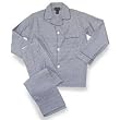 Botany Tall Man Long Sleeve, Long Leg Broadcloth Print Pajama 7c9-614