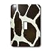 Florene Contemporary - Faux Giraffe Fur - Light Switch Covers - single toggle switch