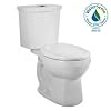 American Standard 2889.216.020 H2Option Siphonic Dual Flush Round Front Toilet, White