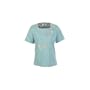 Alfred Dunner Wish You Were Here Square Neck Top Ocean PXL
