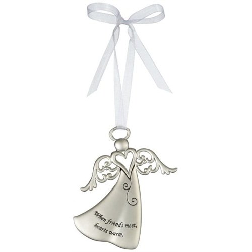 Ganz When Friends Meet, Hearts Warm – Ornament Christmas Angel Gift ER26806-GANZ