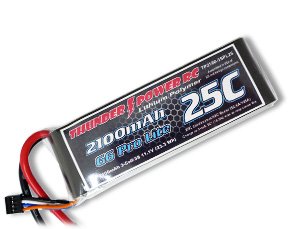 Thunder Power RC G6 Pro Lite 25C 2100mAh 3-Cell/3S 11.1V Lipo Battery