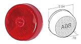 Truck-Lite Red, 10 Series 2-1/2'' Reflectorized Marker & Clearance Lamp12v 10205R