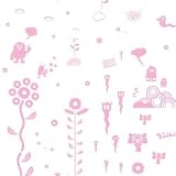 Domestic Tapetensticker jeremyville mushroom forest pink