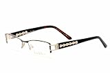 Nicole Miller Eyeglasses Astor Half Rim C01 Black Optical Frame