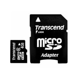 Transcend microSDHC CARD  4GB  Class 6(SD 2.0)