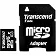 Transcend microSDHC CARD 4GB Class 6(SD 2.0) �g�����Z���h�E�W���p��