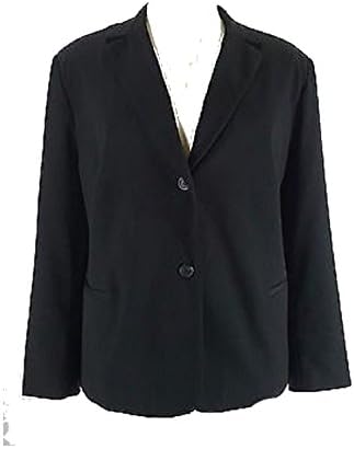 Women's Investments Soft Three-Quarter Sleeve Blazer, XL - Black