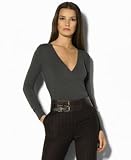 Ralph Lauren - Lauren by Ralph Lauren Faux-Wrap Jersey Top