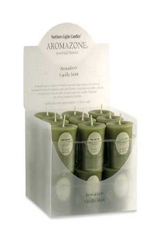 Avocado & Vanilla Mint by Aromazone for Unisex - 18 Pc Votive