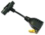 Conntek 01326 6-Inch 10-Amp 125-Volt T Shape Adapter, Powered with 3 Prongs Type Laptop, Providing Extra Outlet NEMA 5-15R
