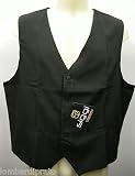 SATÃ?N CAMARERO CHALECO DE LOS HOMBRES DE MODA HOMBRE SIGGI 28GT0010 T.XXL C.8000 NEGRO NEGRO NOIR