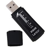 Lexar JumpDrive Secure II Plus 512MB USB 2.0 Flash Drive w/Capacity Meter (Black)