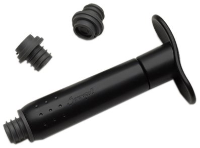 Screwpull 54014001000069 Weinpumpe mit 3 Weinverschl&uuml;ssen WA-137 schwarz Preisvergleich