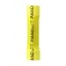 Panduit BSV10X-Q Butt Splice, Vinyl Insulated, 12 - 10 AWG Wire Range, Yellow, 0.26" Max Insulation, 1.17" Length (Pack of 25)