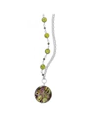 MMA Silver - 16 inch Multicolor Shell Necklace