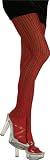 Adult Red Wire Print Tights - Adult Std.