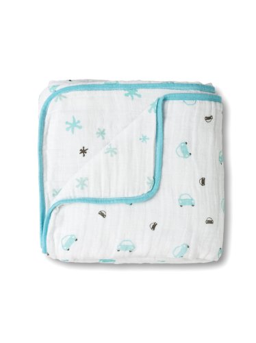 aden + anais エイデンアンドアネイ モスリンコットン ガーゼケット little man - cars + jacks dream blanket-6024