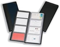 Goldline Classic Business Card Holder PVC 64 Pockets for 128 Cards 280x110mm Black Ref CBC4P