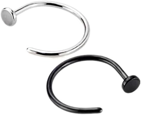20 Guage Assorted Stainless Steel Body Jewelry Piercing Nose Hoop Ring