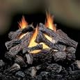 Vanguard Savannah Black Jack Oak 24,, Vent-Free Unitized Gas Log Heater with Remote Ready Valve - SB