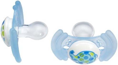 Mam Soft Bpa Free Silicone Pacifier, 6 Months, 2 Pack Blue (Pack of 4)