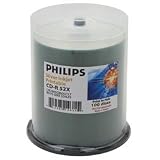 600 Philips 52x CD-R 80min 700MB Silver Inkjet Hub in Cake Box