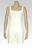 Womens Rib Trim Square Neck Tank
