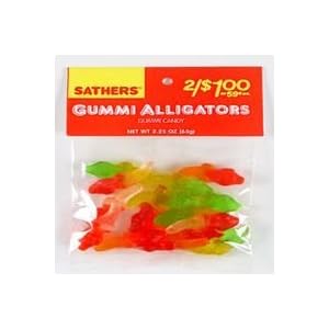 Sathers Gummy Alligators Candy - 2.25 Oz Bag, 12 Ea by 