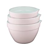 Review Faringdon  / Faringdon Set of 3 Spouted Mixing Bowls Pink (Dias- 25 22 and 1