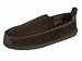 Mens Microsuede Full Back Tartan Lining Slipper (12, Brown)
