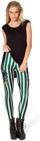 Buyme Fashion Women Galaxy Strips Digital Print Thick Stretch Leggings