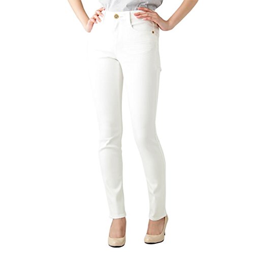 Navy（ネイビー） 魔法の美脚スキニーオフホワイト 352-1924-02 レディース