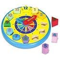 Melissa and Doug Wooden Shape Sorting Clock
