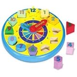 Melissa and Doug Wooden Shape Sorting Clock
