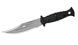 Condor Tool and Knife Jungle Bowie, 11-Inch UltraBlaC2, Black Handle, Leather Sheath